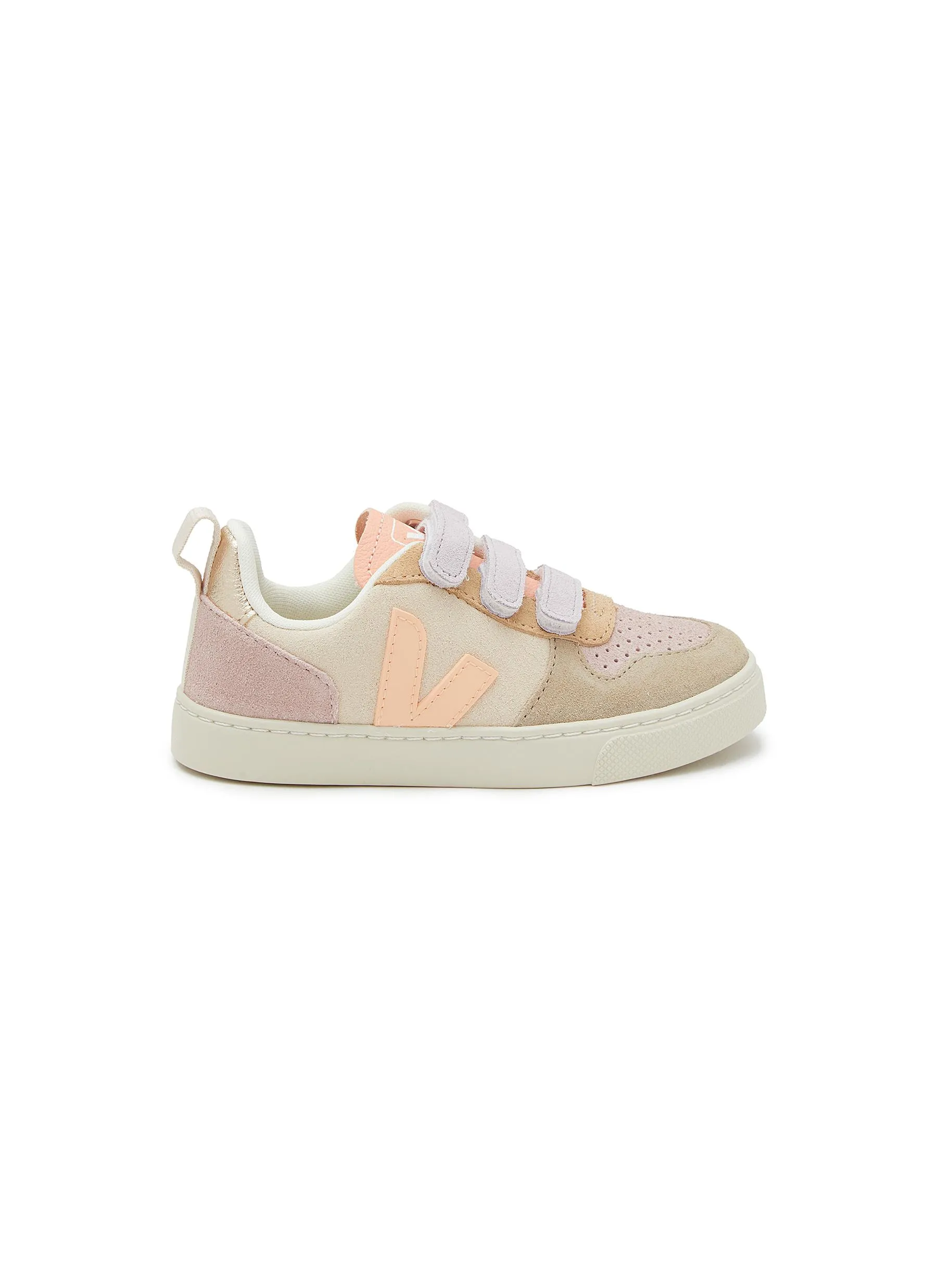 -----------VEJA ---- ------------ ----V-10 Velcro Suede Kids Sneakers --