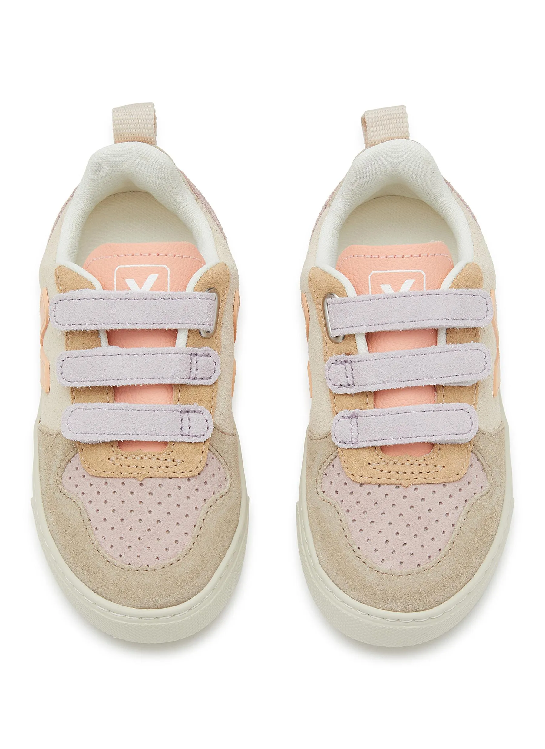 -----------VEJA ---- ------------ ----V-10 Velcro Suede Kids Sneakers --