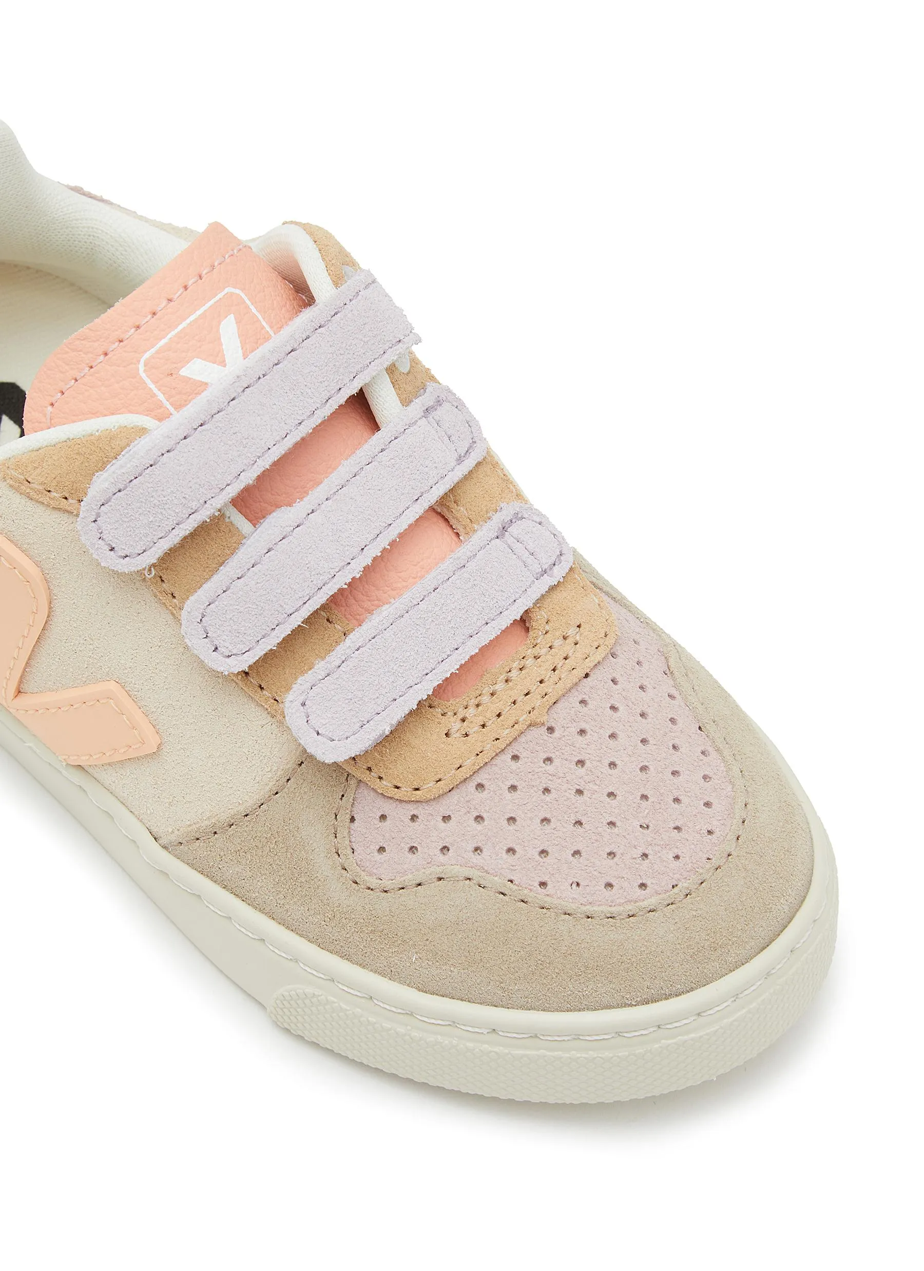 -----------VEJA ---- ------------ ----V-10 Velcro Suede Kids Sneakers --