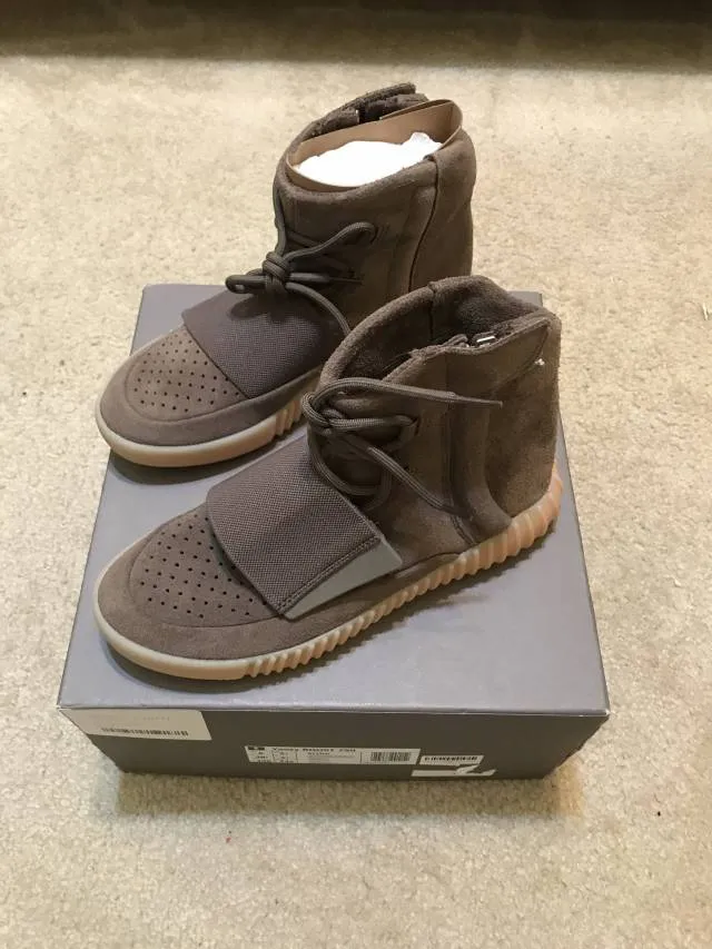 ADIDAS YEEZY BOOST 750 "CHOCOLATE" SIZE 6 - FREE US SHIPPING