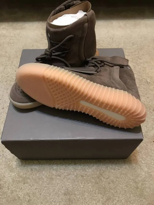 ADIDAS YEEZY BOOST 750 "CHOCOLATE" SIZE 6 - FREE US SHIPPING