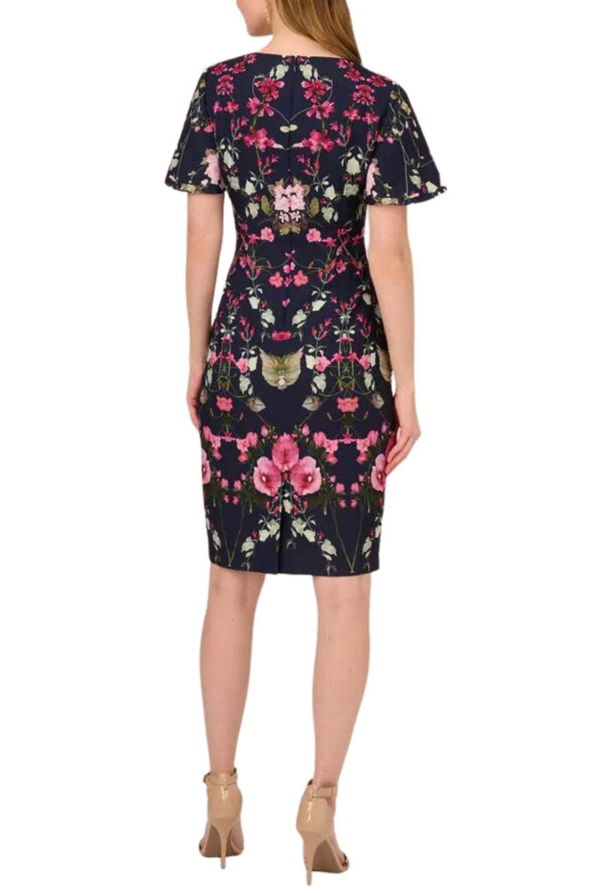 Adrianna Papell AP1D104781 - Short Sleeve Knee Length Casual Dress