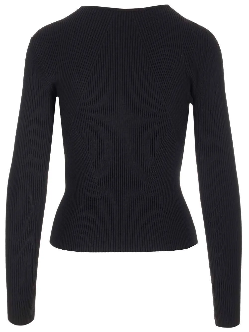 alexander mcqueen  |Casual Style Wool Rib V-Neck Long Sleeves Plain Party Style