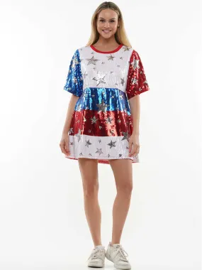 Americana sequin dress