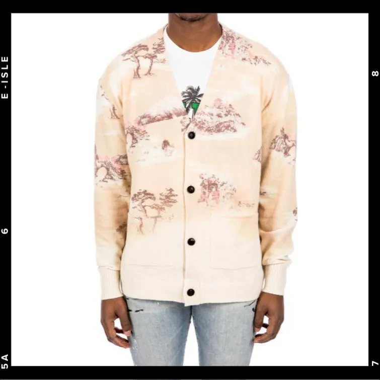 AMIRI  |Tropical Patterns Cashmere Street Style Cardigans