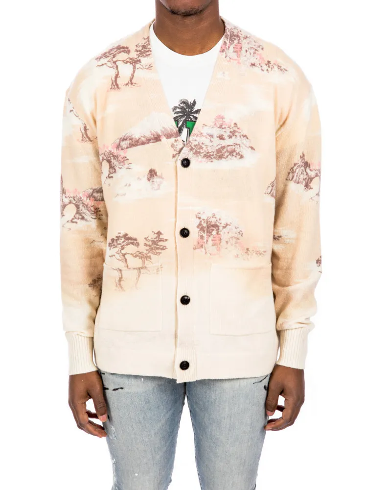 AMIRI  |Tropical Patterns Cashmere Street Style Cardigans