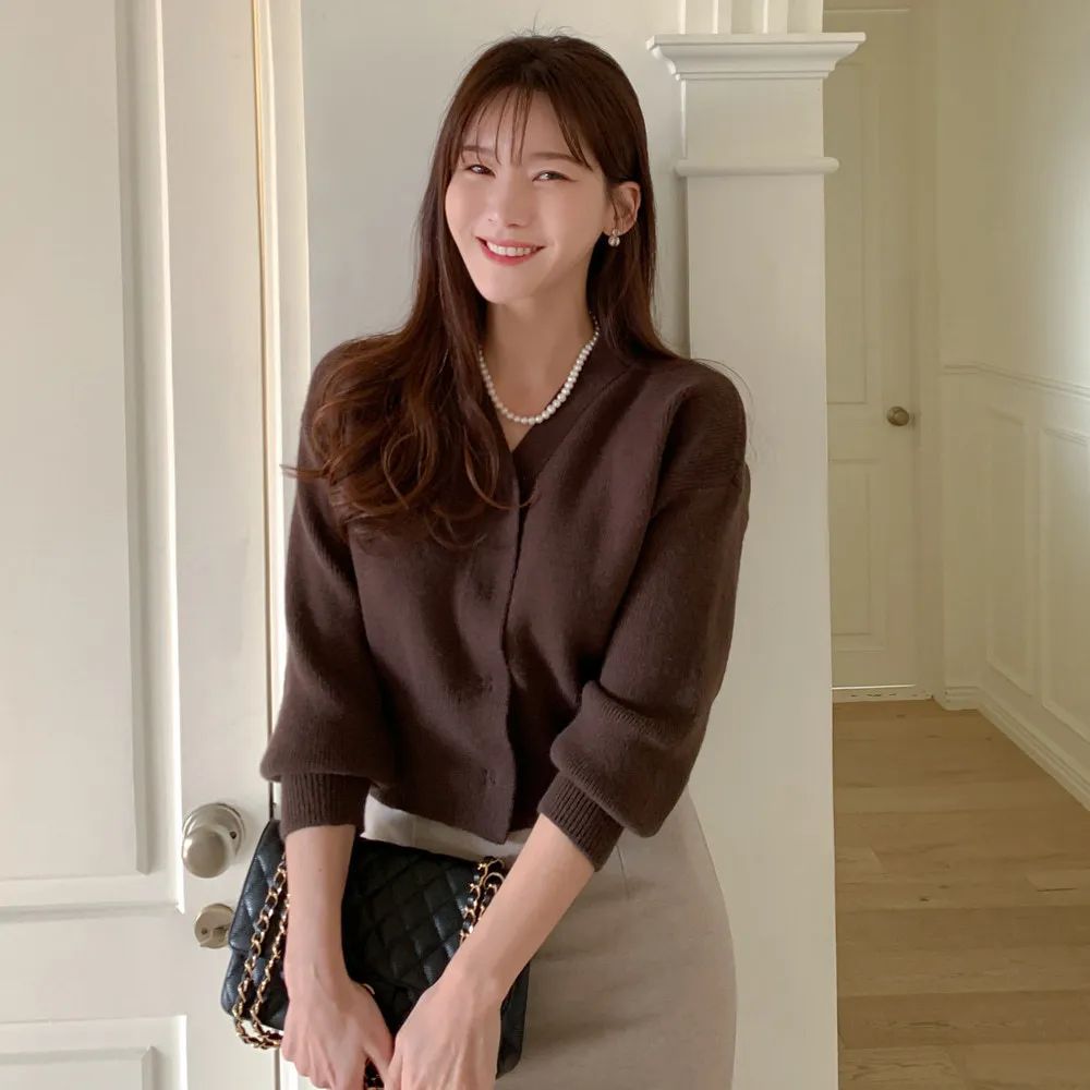 BADDIARY  |Long Sleeves Plain Office Style Elegant Style Formal Style