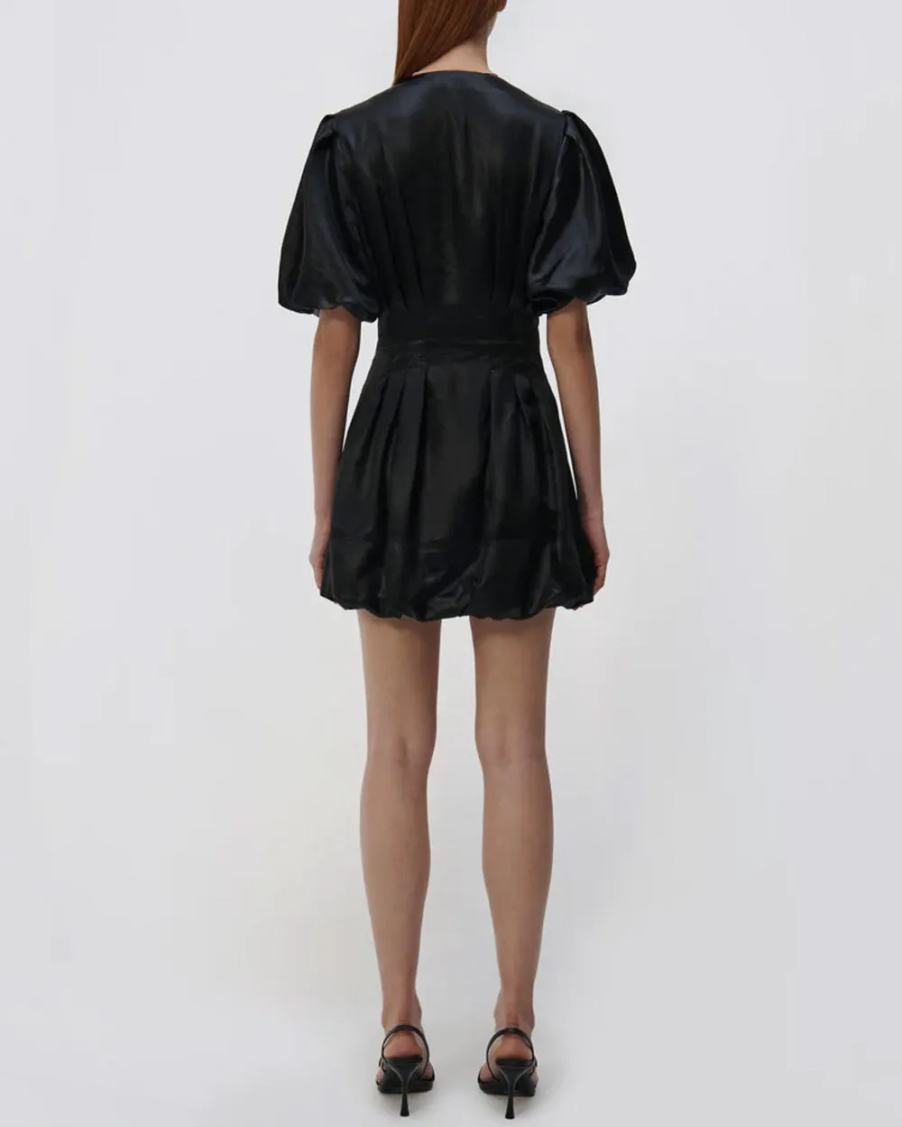 Black Luisa Bubble Mini Dress