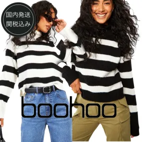 boohoo  |Stripes Casual Style Party Style Office Style Elegant Style