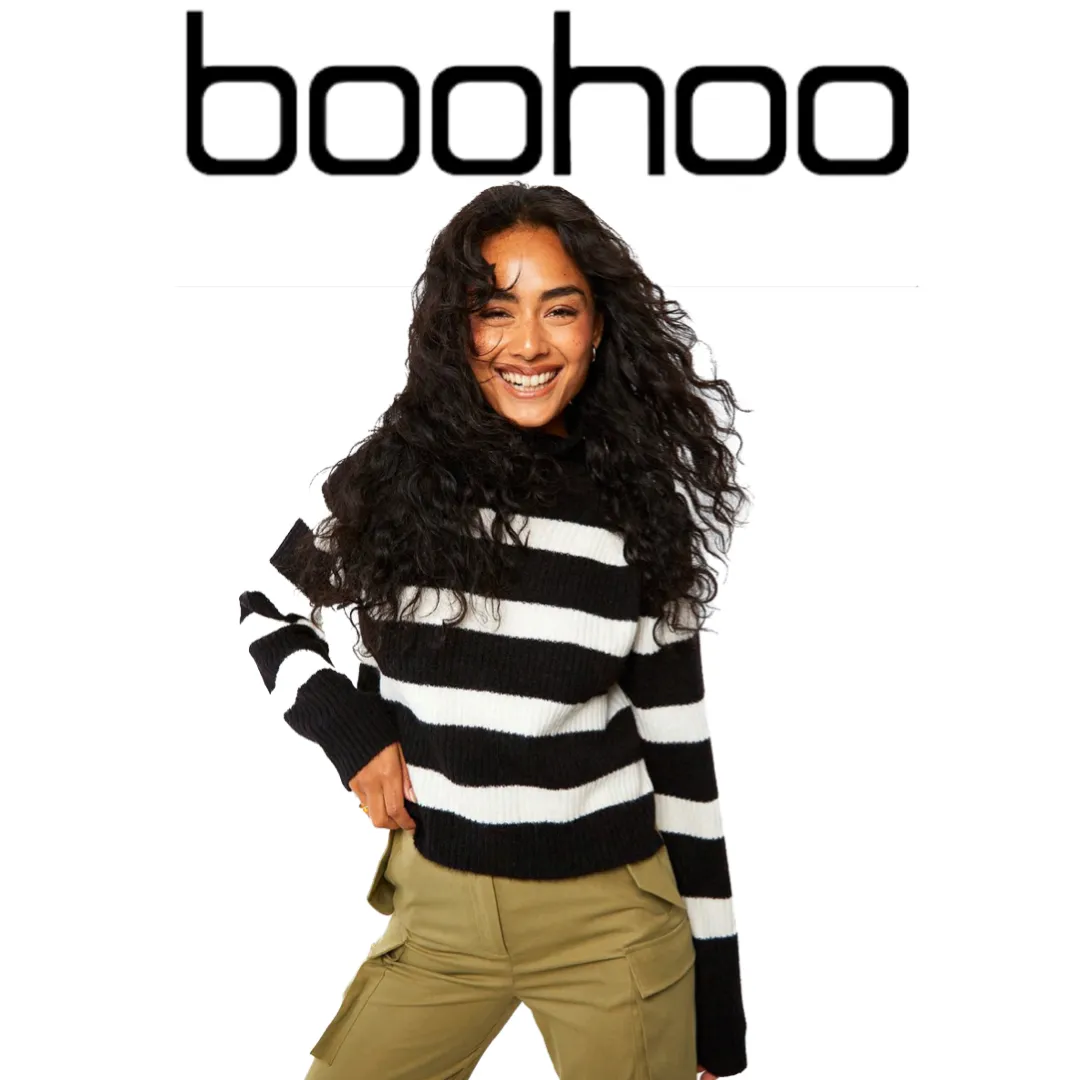 boohoo  |Stripes Casual Style Party Style Office Style Elegant Style