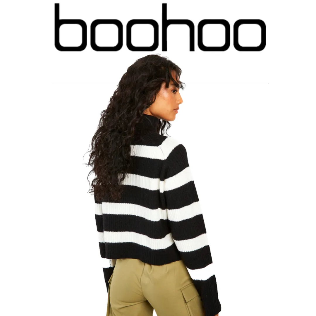 boohoo  |Stripes Casual Style Party Style Office Style Elegant Style