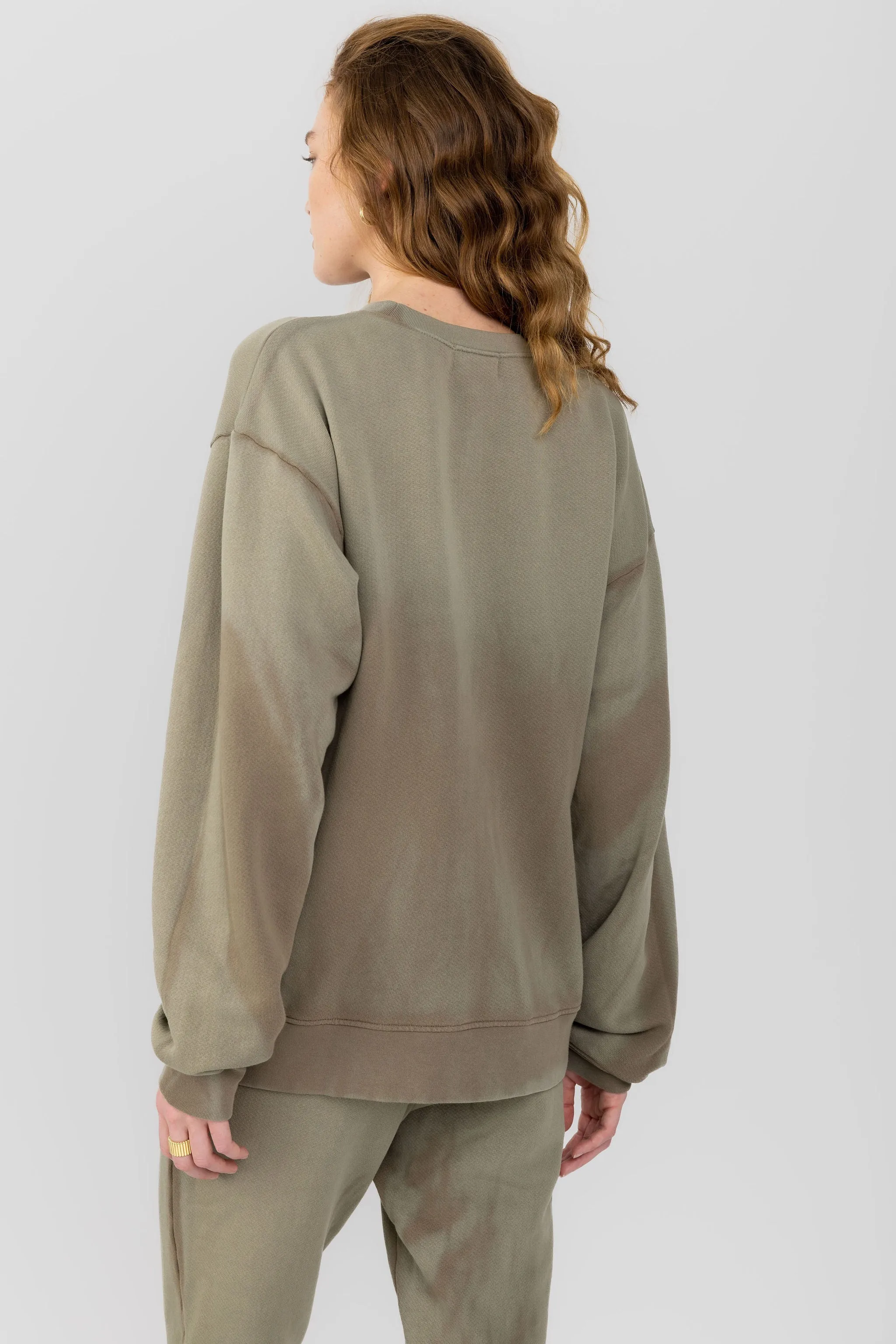 Brooklyn Crewneck Sweatshirt in Chai Cast