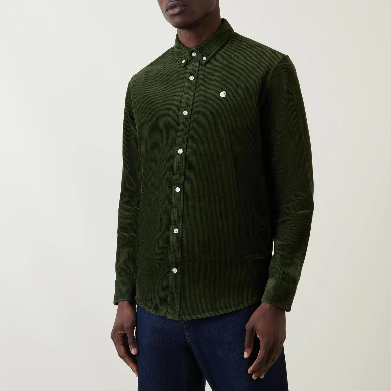 CARHARTT WIP Madison Corduroy Casual Shirt - Dark Green