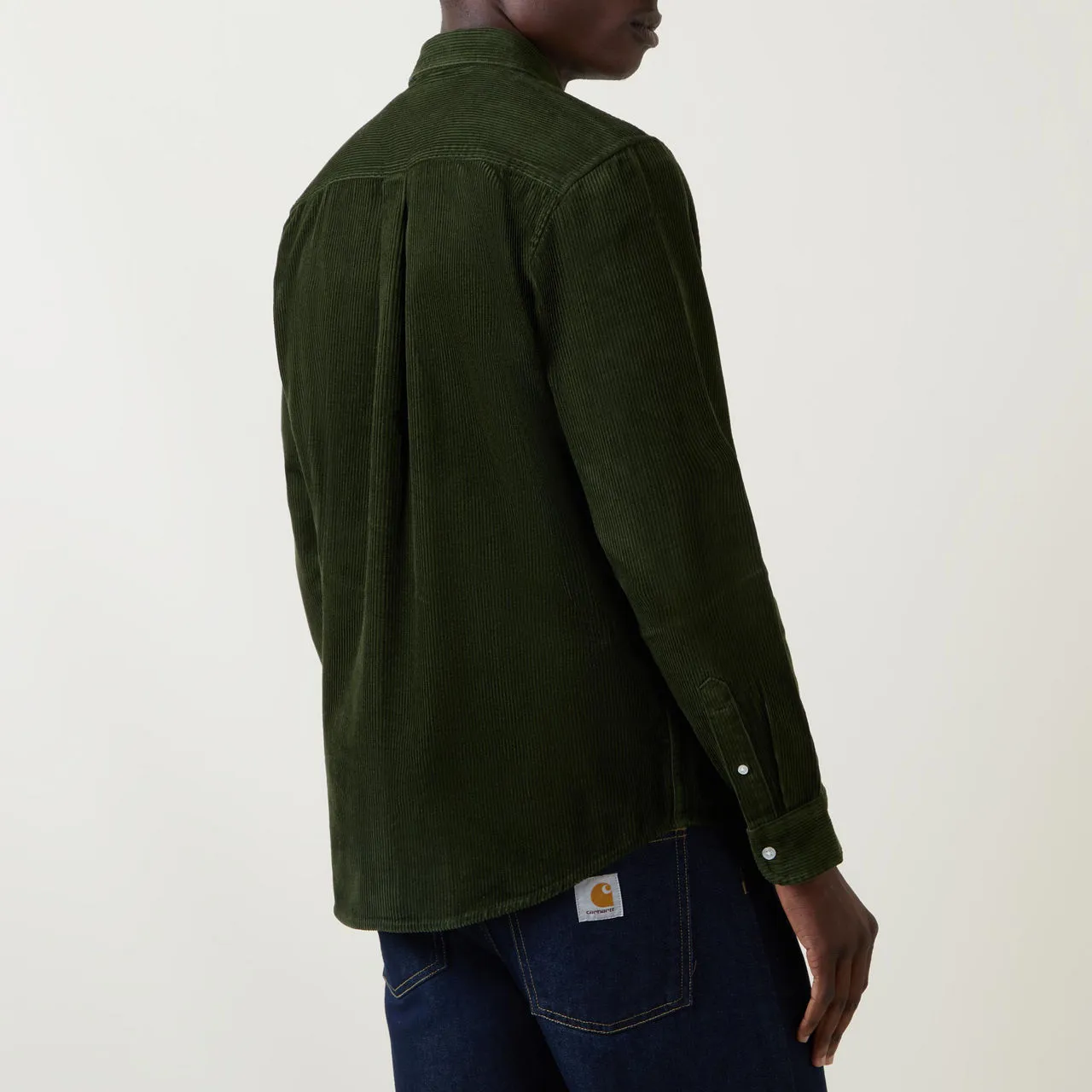 CARHARTT WIP Madison Corduroy Casual Shirt - Dark Green