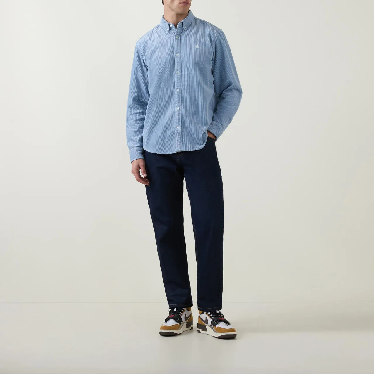 CARHARTT WIP Madison Corduroy Casual Shirt - Light Blue