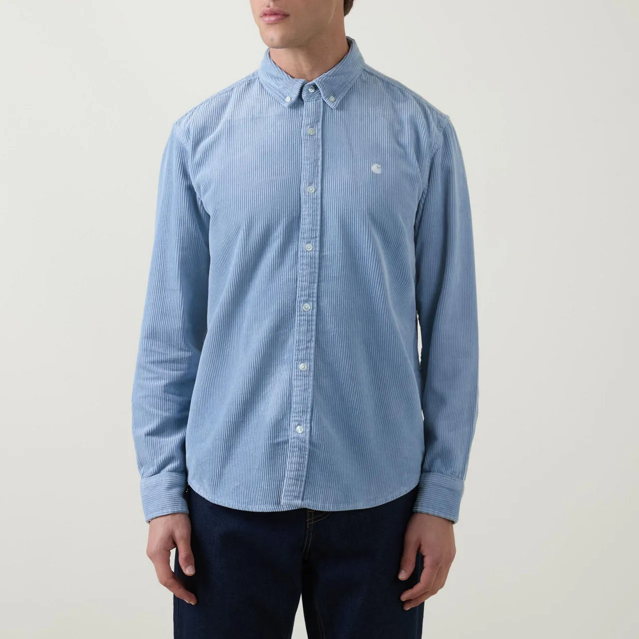 CARHARTT WIP Madison Corduroy Casual Shirt - Light Blue