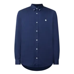 CARHARTT WIP Madison Logo Casual Shirt - Dark Blue