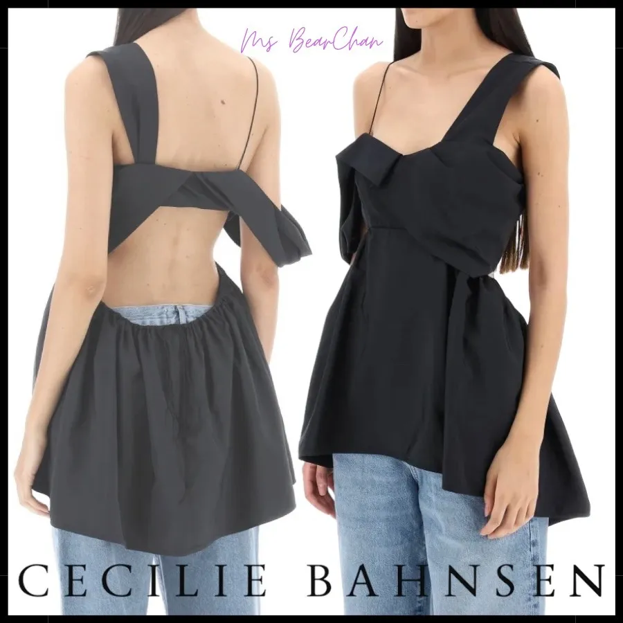 CECILIE BAHNSEN  |Casual Style Sleeveless Plain Party Style Elegant Style