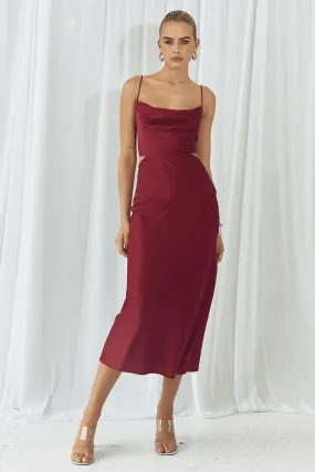 Charissa Slip Dress - Wine