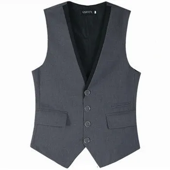 Colete Masculino Business Men Dress Vests SM6azers Jackets Men's Casual Slim Fit Sleeveless Suit Vests Wedding Vests SM6