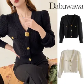 Dabuwawa  |Casual Style Long Sleeves Plain Party Style Elegant Style