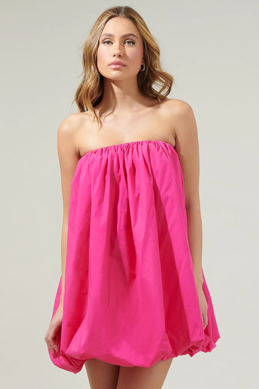 Delphi Strapless Bubble Mini Dress