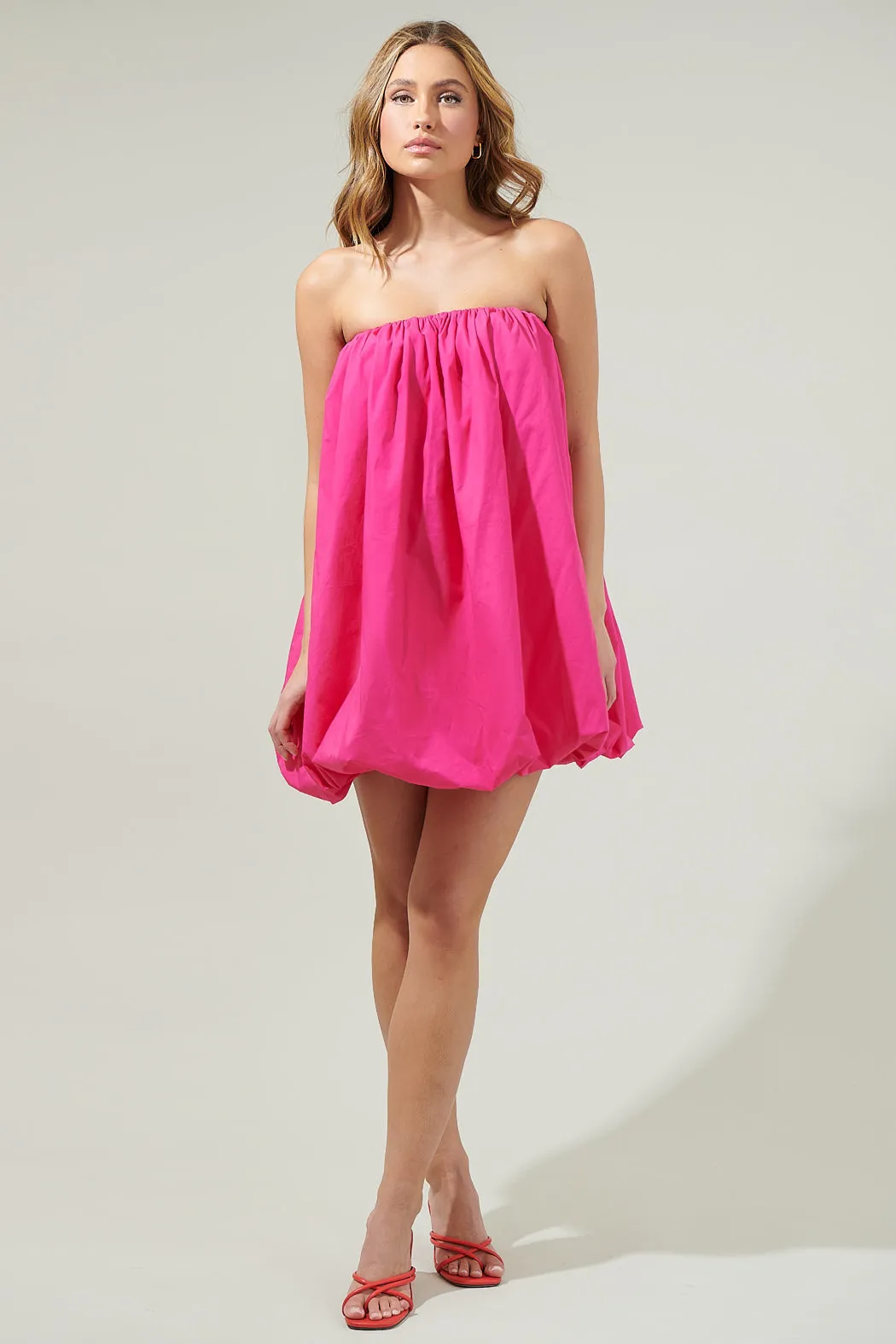 Delphi Strapless Bubble Mini Dress