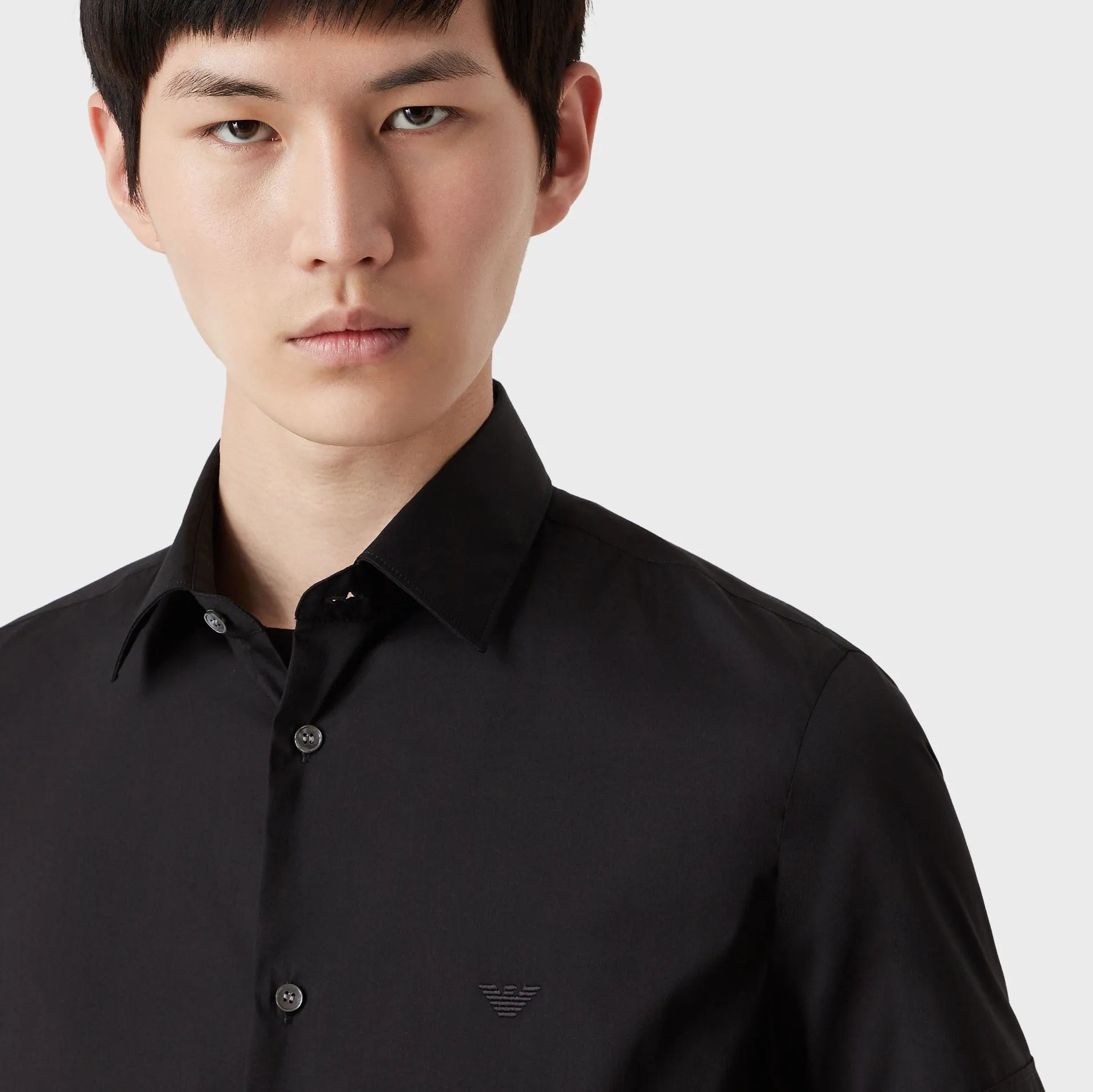 Emporio Armani Black Short-Sleeved Shirt