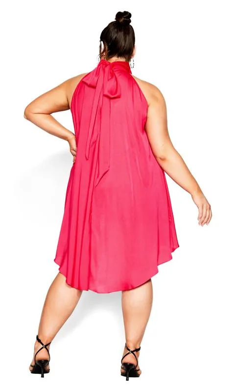 Evans Pink High Low Mini Dress