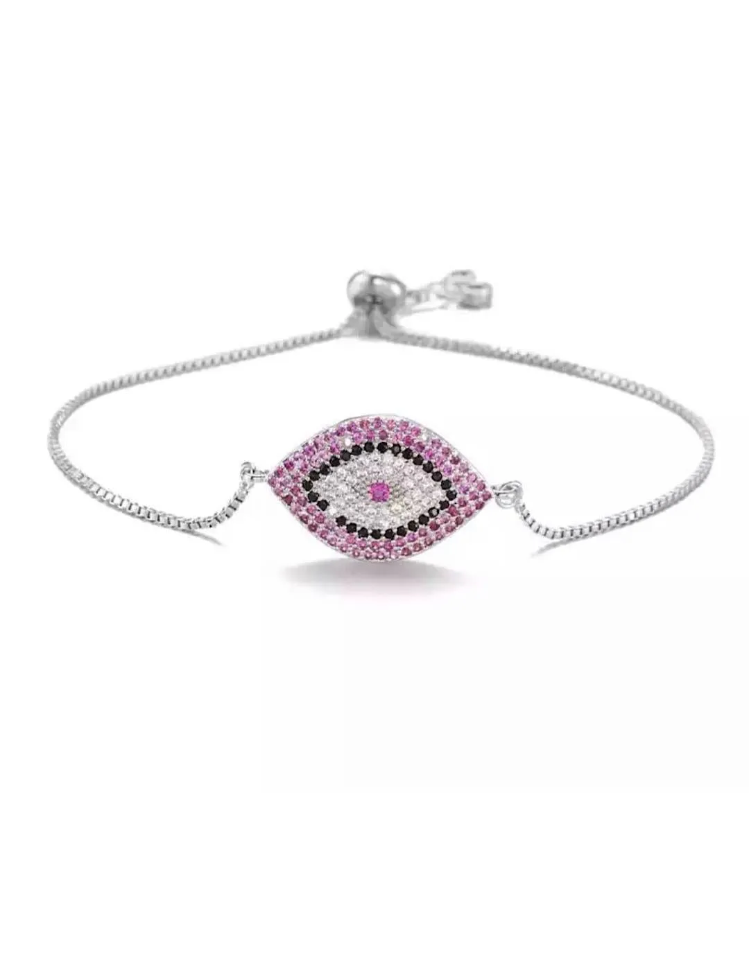 Evil Eye Adjustable Chain Bracelet