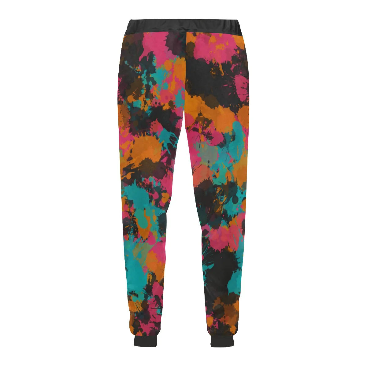 Fiesta Colors Paint Splatter Men's Big & Tall All Over Print Jogger Sweatpants