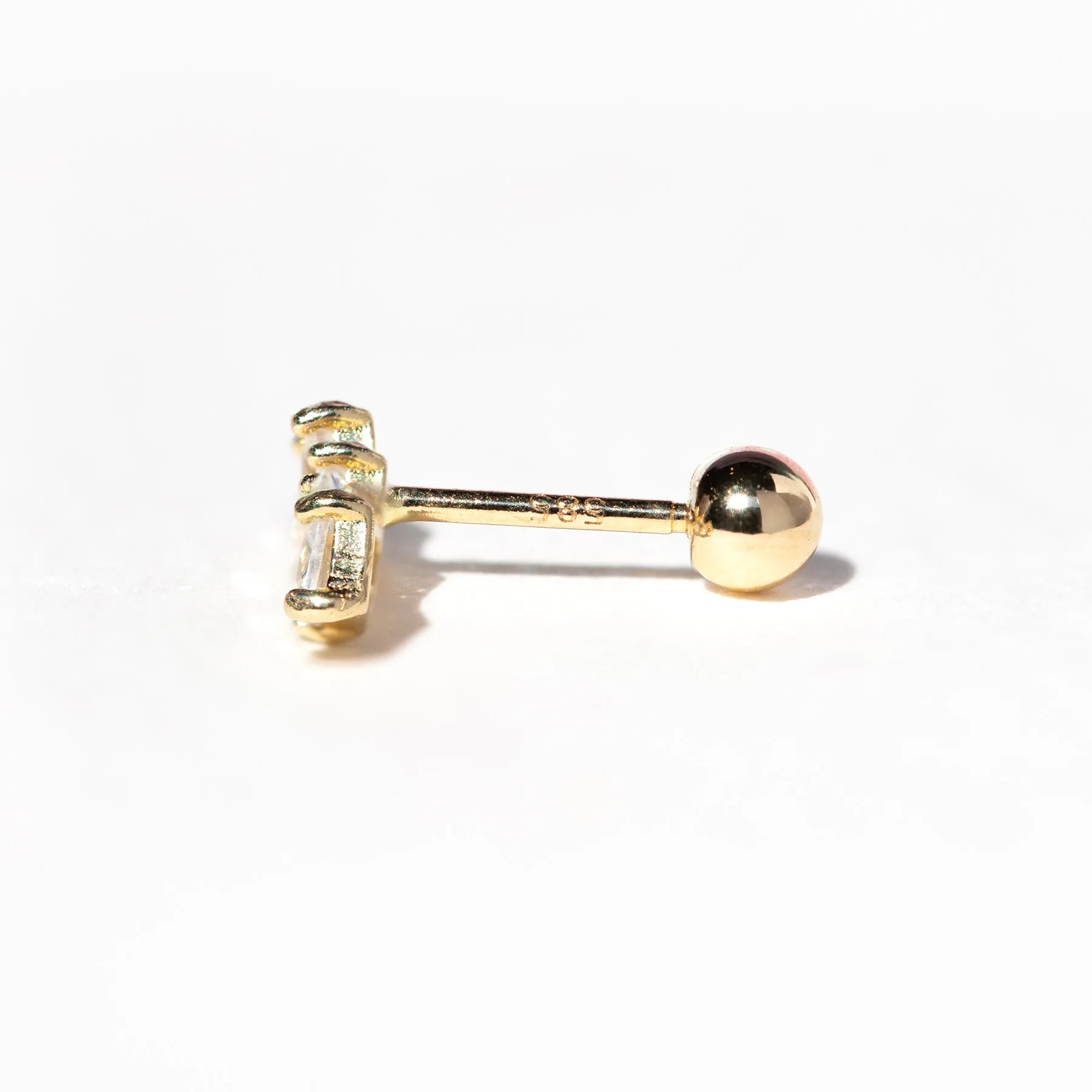 Fine Astrid Ball Back Stud