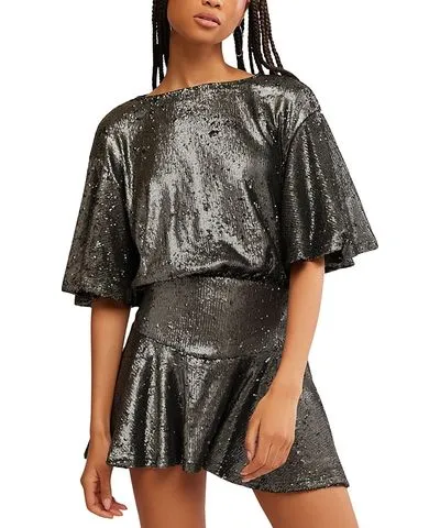 Free People Manuka Sequin Mini Dress