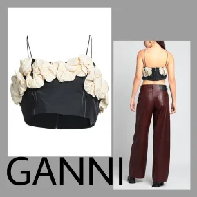 Ganni  |Casual Style Plain Party Style Elegant Style Formal Style