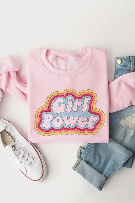 GIRL POWER GRAPHIC SWEATSHIRT