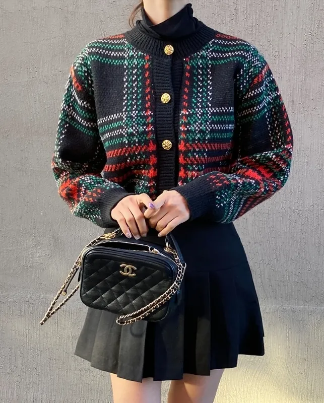 I AM MARI  |Glen Patterns Other Plaid Patterns Casual Style Street Style