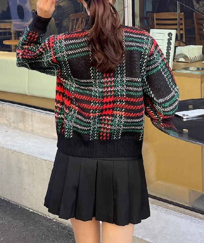 I AM MARI  |Glen Patterns Other Plaid Patterns Casual Style Street Style