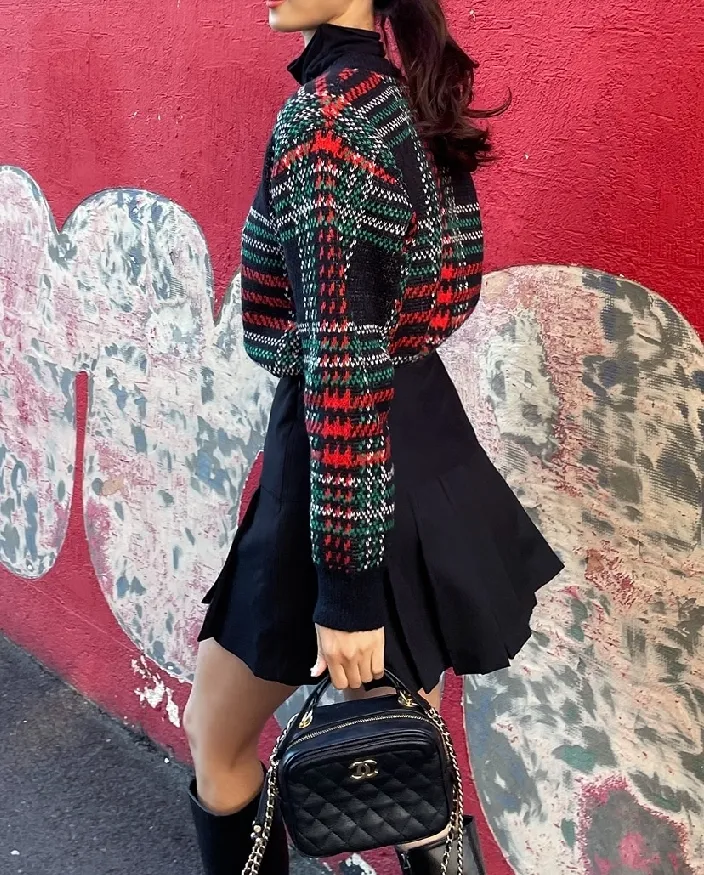 I AM MARI  |Glen Patterns Other Plaid Patterns Casual Style Street Style