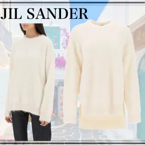 Jil Sander  |Crew Neck Casual Style Long Sleeves Plain Party Style