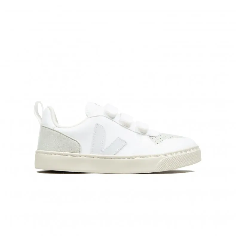 Juniors' Veja V-10 Velcro CWL (White/Natural)