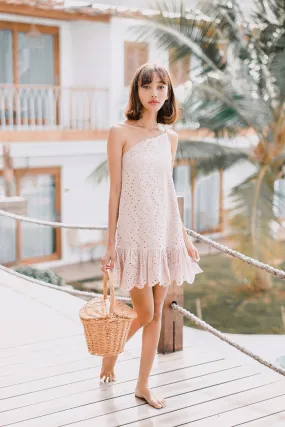 KEIR TOGA EYELET DRESS (BLUSH)*Last Few*