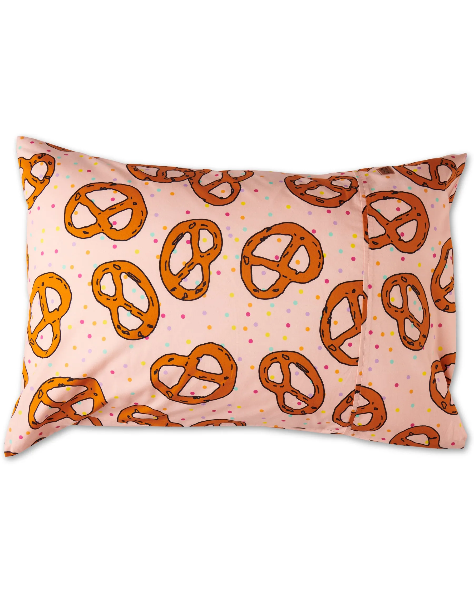 Kip & Co Pretzel Pink Organic Cotton PIllowcase (1 pc)