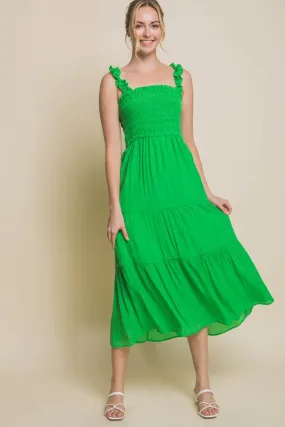 Lauren Smocked Bodice Maxi Dress