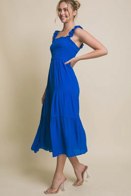 Lauren Smocked Bodice Maxi Dress