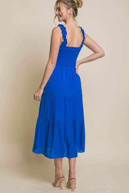 Lauren Smocked Bodice Maxi Dress