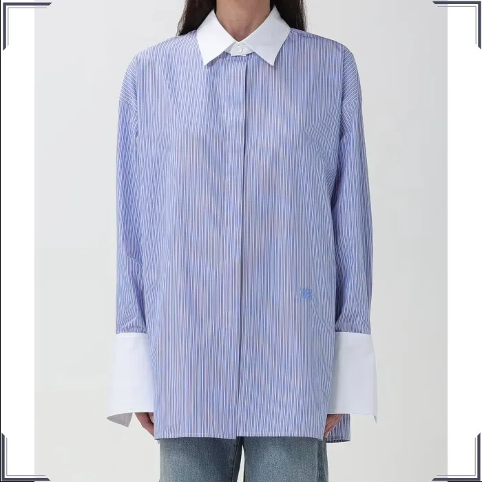 LOEWE  |Stripes Casual Style Long Sleeves Cotton Party Style