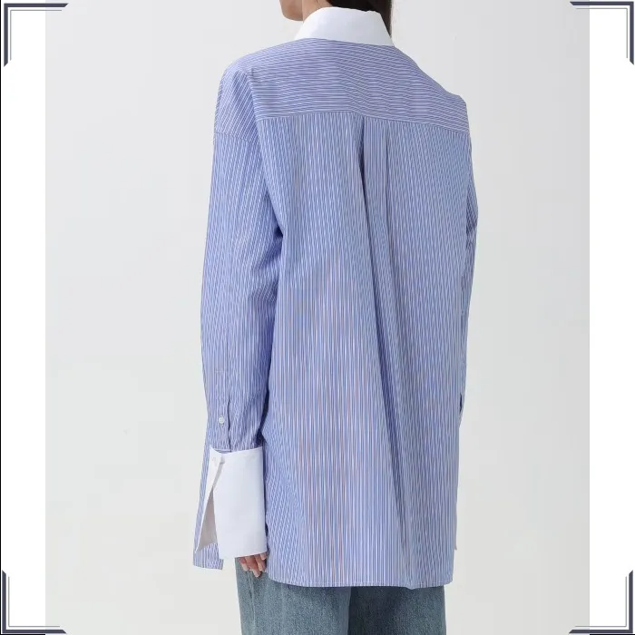 LOEWE  |Stripes Casual Style Long Sleeves Cotton Party Style