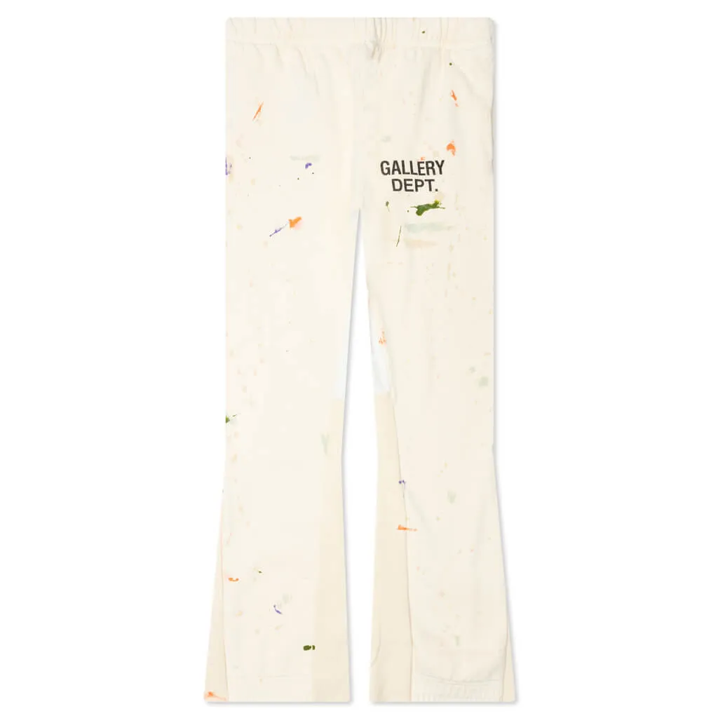 Logo Flare Sweatpants - White