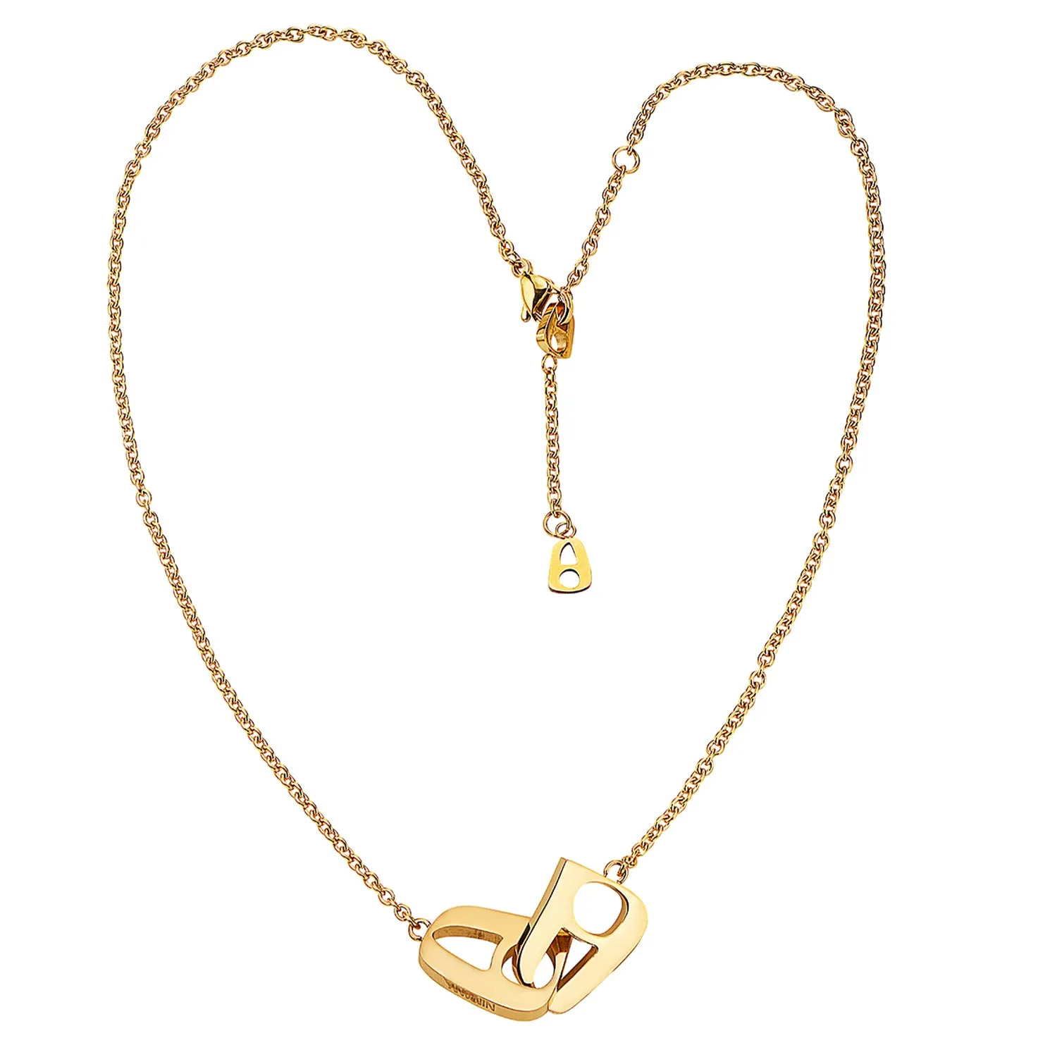 Love Lock Necklace Yellow Gold