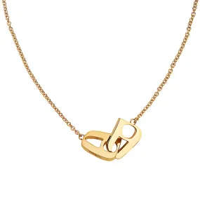 Love Lock Necklace Yellow Gold